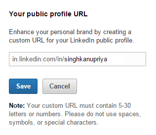 How to Write LinkedIn - Finishing Touch - URL