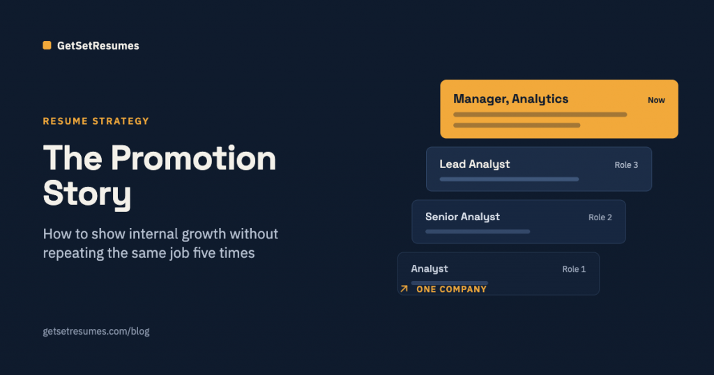 The Promotion Story - GetSetResumes.com