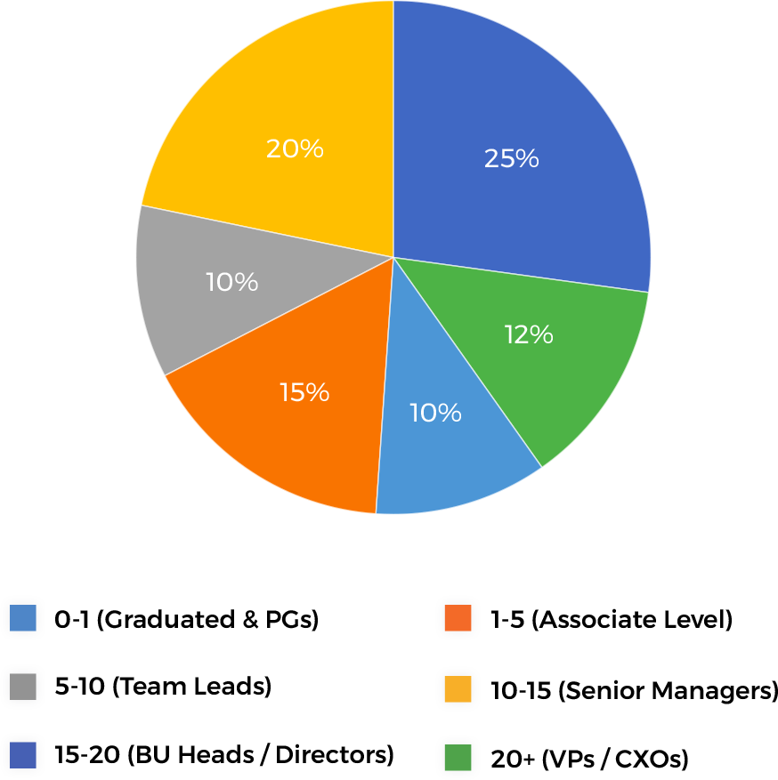 piechart EXPERIENCE OF CLIENTS