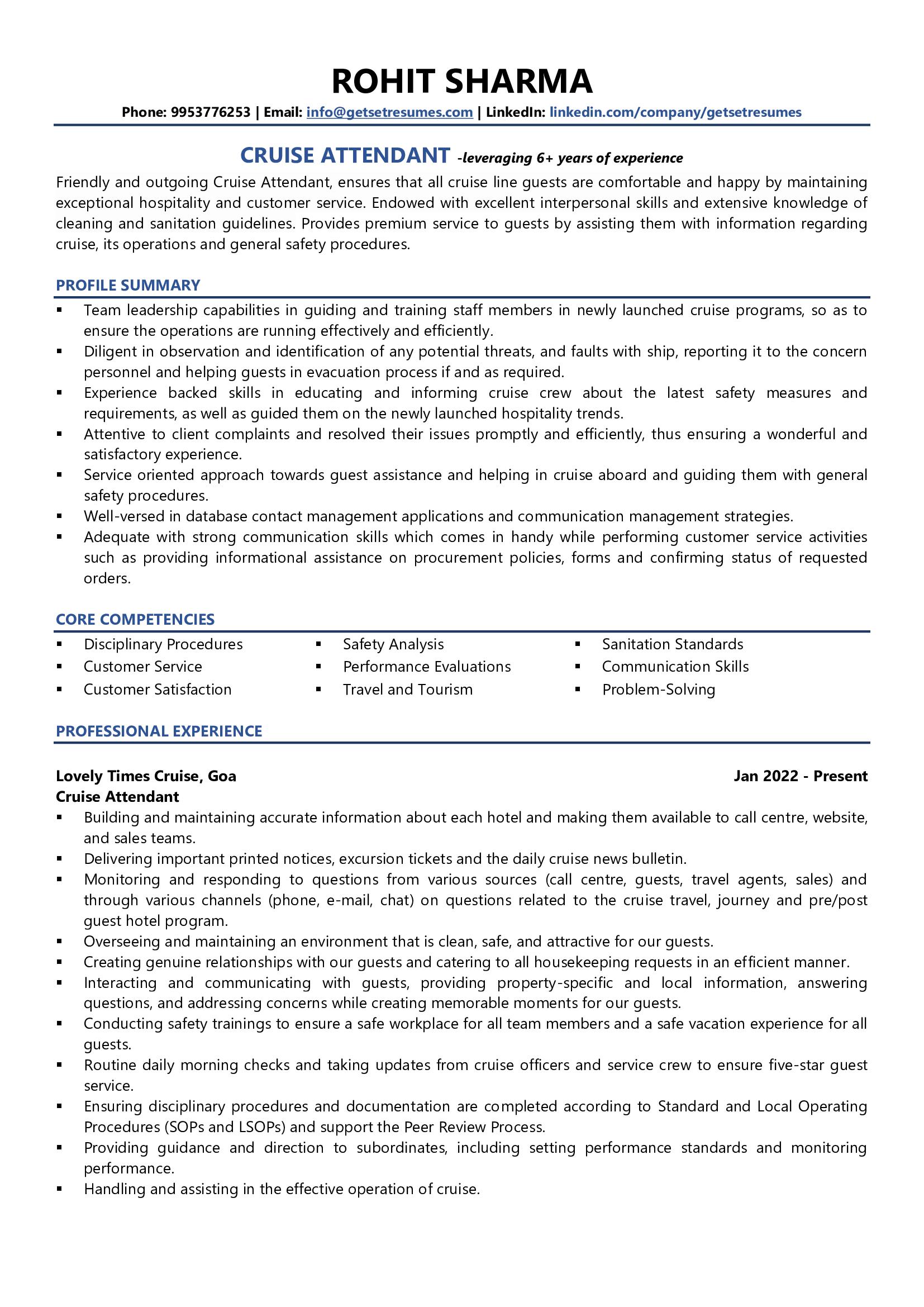 Cruise Ship Cv Template Vrogue co