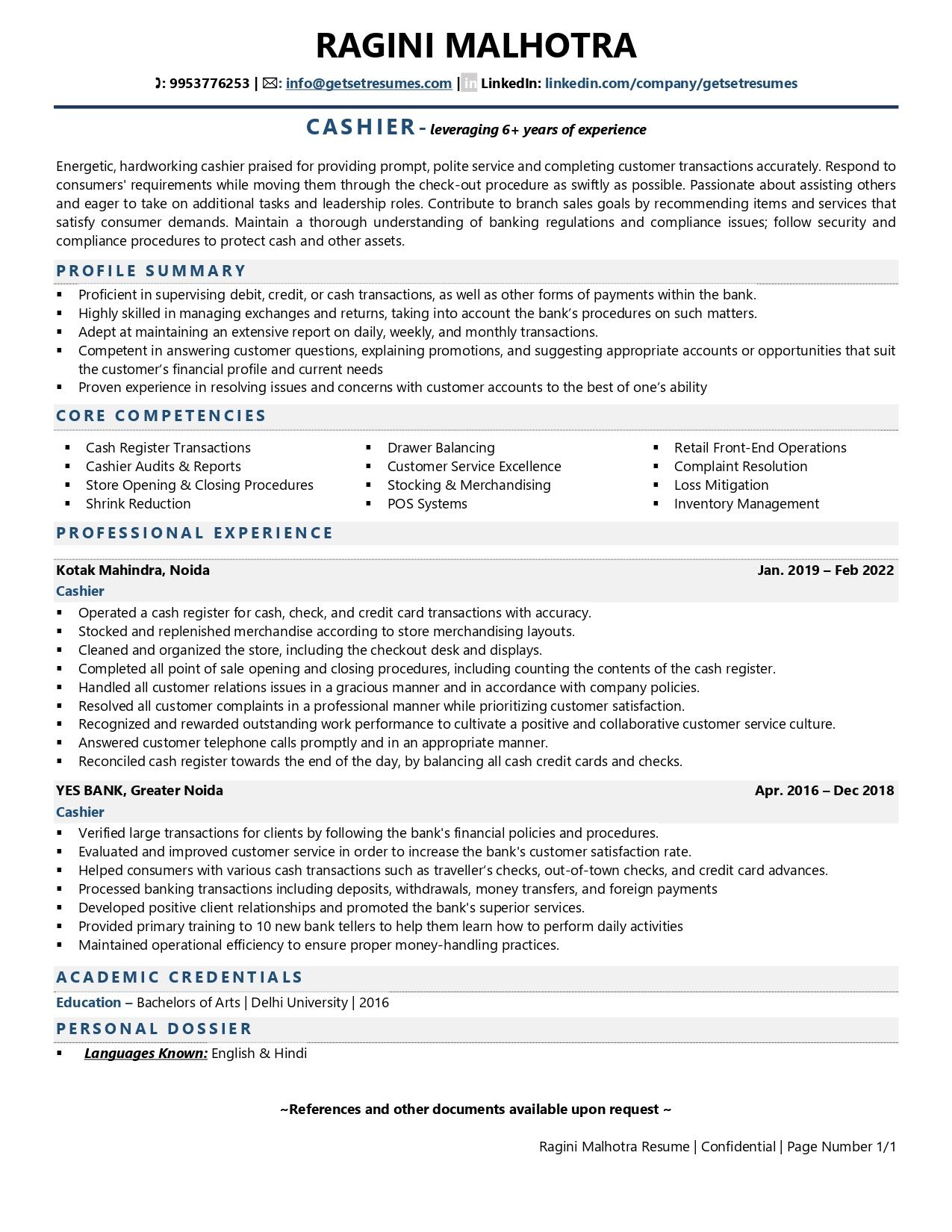 Walmart Cashier Job Description For Resume At Geteverleighblog Blog