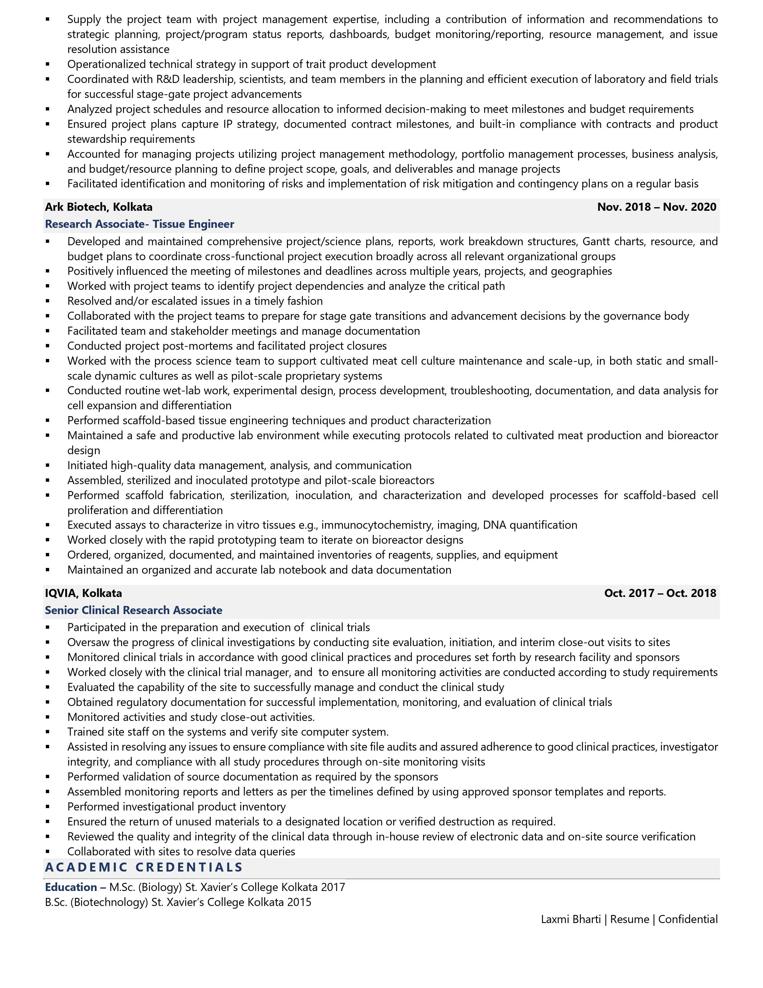 Msc In Biotechnology Jobs