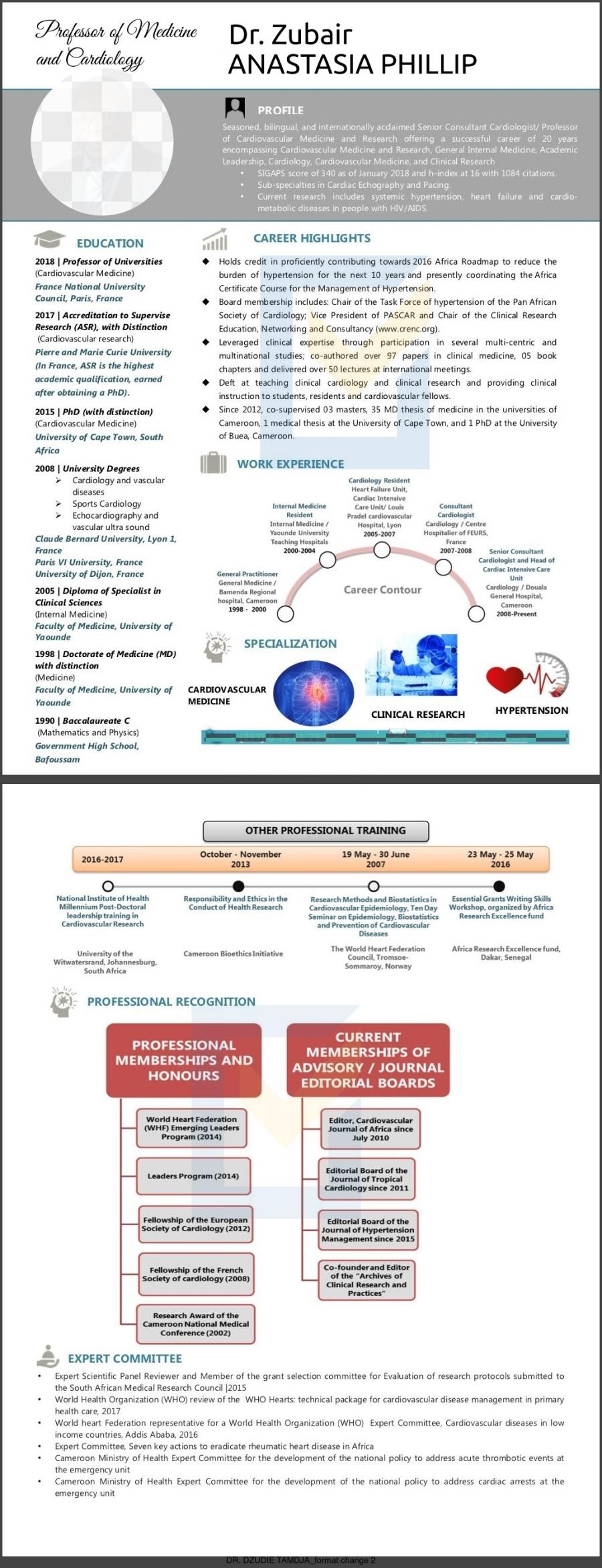 Cardiologist Africa - English Resume