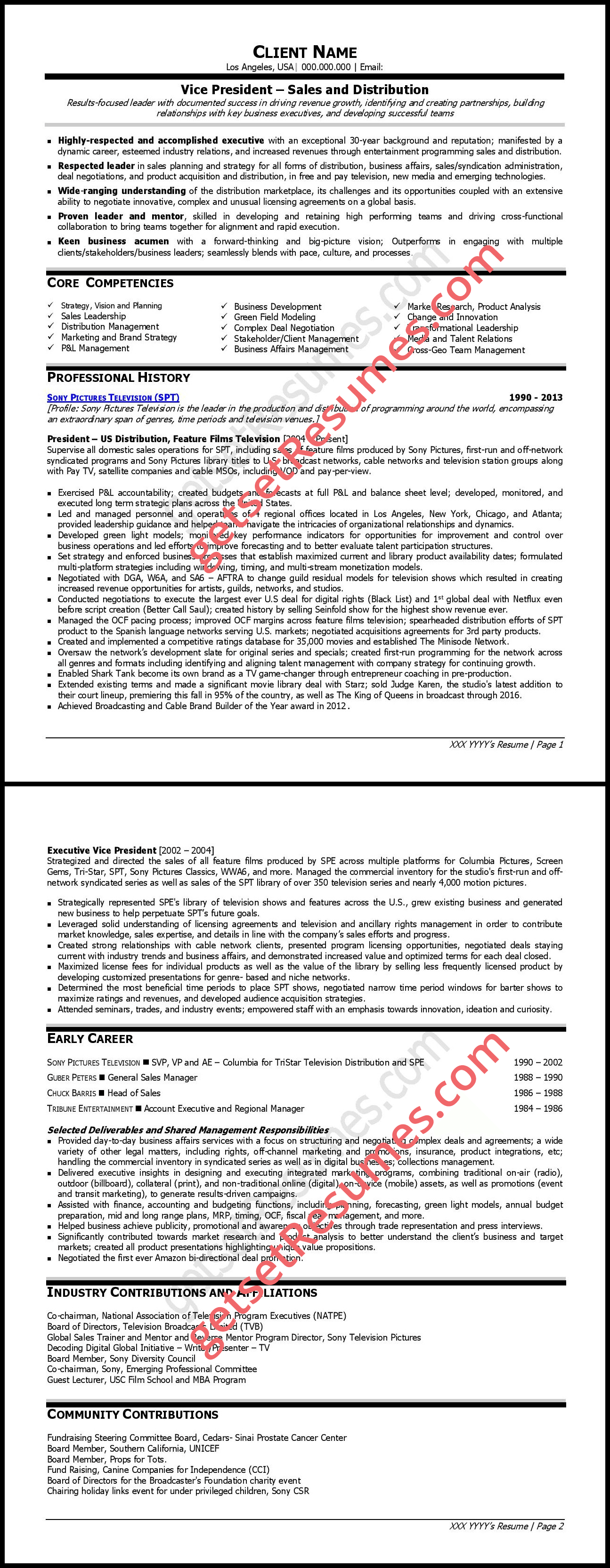 International (US) format - CXO grade