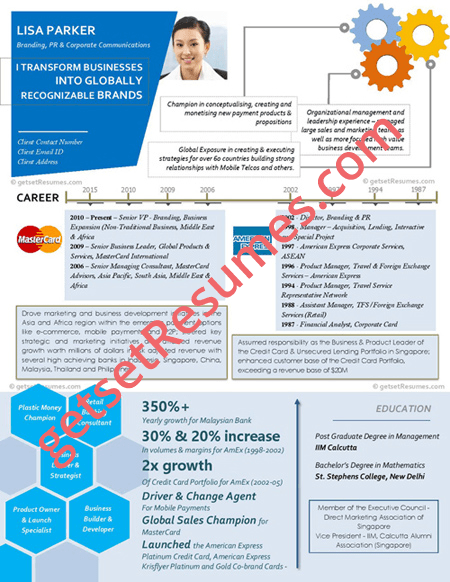 Infographic Resume - CXO grade