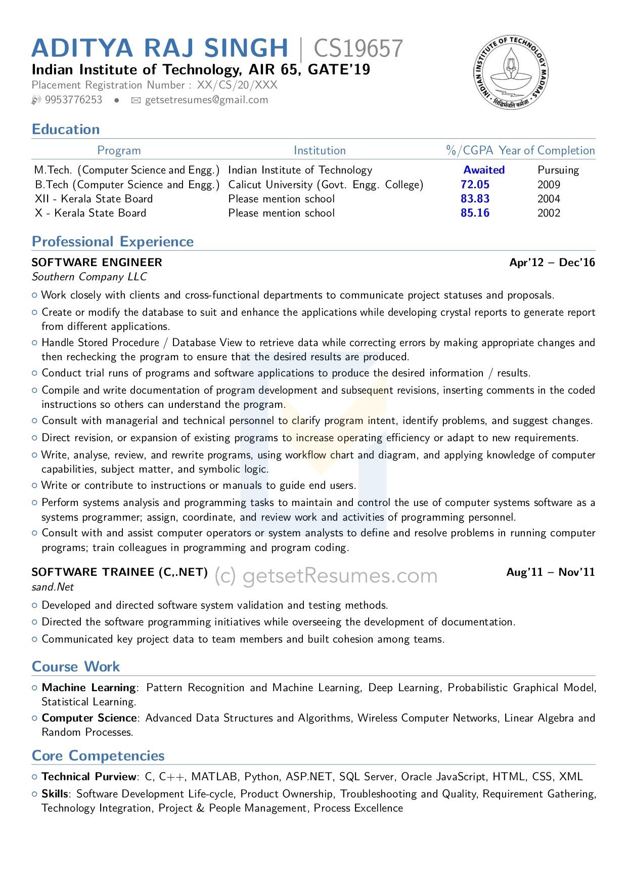 Latex Resume by Get Set Resumes. We are one of the few firms that can prepare a Latex Resume for you.