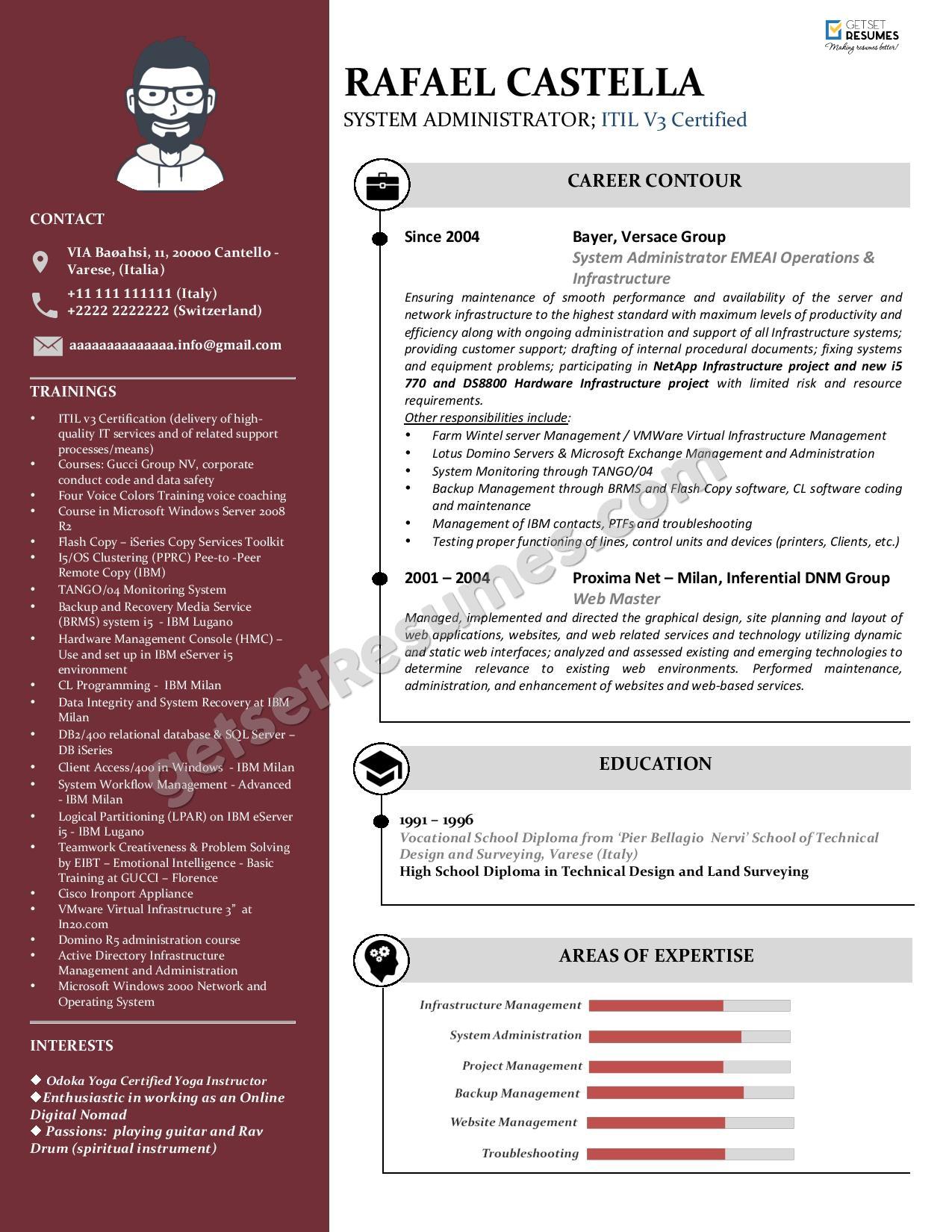 One-page Infographic (2-Col, Bordeaux)