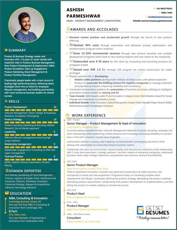 Resume Samples & Case Studies by Get Set Resumes