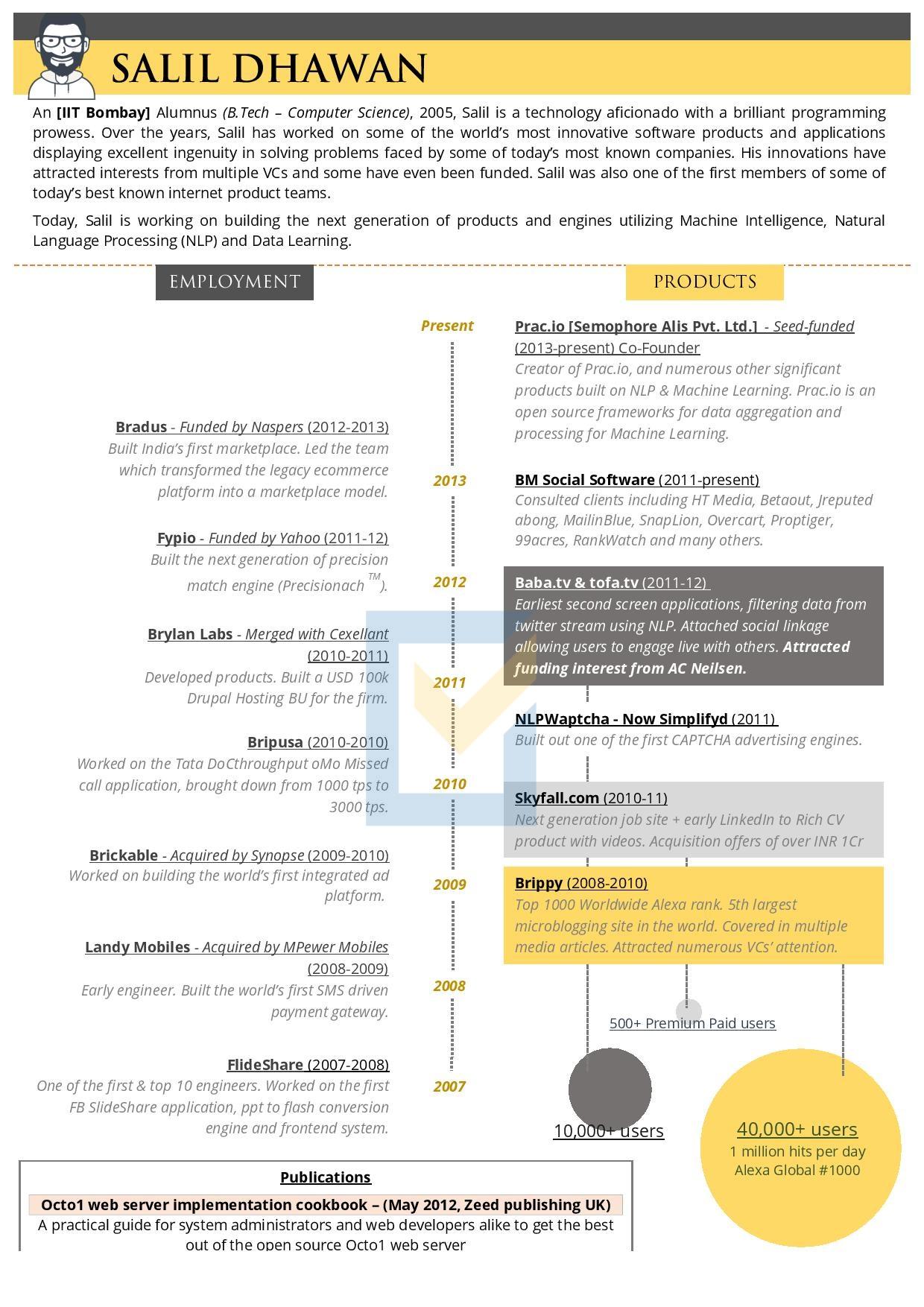 Infographic Resume - Entrepreneur